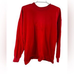 Harrods Knightsbridge Red Sweatshirt 16 embroidered casual comfort cotton travel